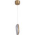 1 Light LED Mini Pendant in Patina Aged Brass