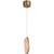 1 Light LED Mini Pendant in Patina Aged Brass