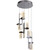 6 Light LED Mini Pendant in Chrome