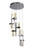 6 Light LED Mini Pendant in Chrome