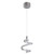 Craftmade P816MSCH-LED 18 Watt 1-Light Matte Silver & Chrome Combination Finish Modern Integrated LED Mini Pendant Aluminum & Steel Fixture