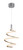 13.5" 1 Light LED Mini Pendant in Matte Silver/Chrome