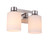 Craftmade 12912PLN2 Bretton 12.38 in. 2 Light Polished Nickel Finish Vanity Light with White Frosted Glass Shade