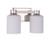 Craftmade 12912PLN2 Bretton 12.38 in. 2 Light Polished Nickel Finish Vanity Light with White Frosted Glass Shade