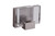 Craftmade 15905BNK-LED Alamere Contemporary 1-Light Brushed Polished Nickel Finish Dimmable LED Wall Sconce with Clear Seeded Glass