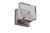 Craftmade 15905BNK-LED Alamere Contemporary 1-Light Brushed Polished Nickel Finish Dimmable LED Wall Sconce with Clear Seeded Glass