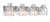 Craftmade 17728PLN4 Rori 28.25 in. 4 Light Polished Nickel Finish Vanity Light with Clear Glass