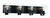 Craftmade 18532FB4 McClane 32 in. 4 Light Flat Black Finish Vanity Light with Clear Glass Shade
