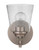 Craftmade 19606BNK1 Drake 5.5 in. 1 -Light Brushed Polished Nickel Finish Wall Sconce with Clear Seeded Glass