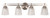 Craftmade 19633BNK4 Drake 33.08 in. 4 Light Brushed Polished Nickel Finish Vanity Light with Seeded Glass