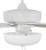 Craftmade S111W5-60WWOK Super Pro-111 60 in. Indoor Dual Mount White Ceiling Fan with Optional LED White Bowl Light Kit