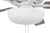 Craftmade S111W5-60WWOK Super Pro-111 60 in. Indoor Dual Mount White Ceiling Fan with Optional LED White Bowl Light Kit