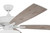 Craftmade S111W5-60WWOK Super Pro-111 60 in. Indoor Dual Mount White Ceiling Fan with Optional LED White Bowl Light Kit