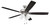 Craftmade S114BN5-60BNGW Super Pro-114 60 in. Indoor Dual Mount Brushed Satin Nickel Ceiling Fan with 4-Light White Glass LED Light Kit