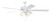 Craftmade S114W5-60WWOK Super Pro-114 60 in. Indoor Dual Mount White Ceiling Fan with 4-Light Clear White LED Light Kit
