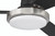 Craftmade MNG52FBBNK3 Manning 52 in. Indoor Hugger Flat Black/Brushed Nickel Ceiling Fan w/ Smart Wi-Fi Enabled Remote & Integrated LED Light