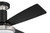 Craftmade MNG52FBBNK3 Manning 52 in. Indoor Hugger Flat Black/Brushed Nickel Ceiling Fan w/ Smart Wi-Fi Enabled Remote & Integrated LED Light