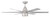 Craftmade QRK54TI6 Quirk 54 in. Indoor / Outdoor Titanium Finish Ceiling Fan with Smart Wi-Fi Enabled Remote and Integrated LED Light
