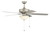 Craftmade OP211PN5 Outdoor Pro Plus-211 52 in. Indoor/Outdoor Dual Mount Painted Nickel Ceiling Fan with Optional LED Bowl Light Kit