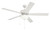 Craftmade OS211W5 Outdoor Super Pro Plus-211 60 in. Indoor/Outdoor Dual Mount White Ceiling Fan with Optional LED Bowl Light Kit