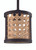 Craftmade 54591-ABZ Malaya 1 Light Mini Pendant in Aged Bronze Brushed
