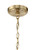 Craftmade 54824-FBSB Stanza 4 Light Chandelier in Flat Black/Satin Brass