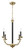 Craftmade 54824-FBSB Stanza 4 Light Chandelier in Flat Black/Satin Brass