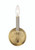 Craftmade 54861-BNKSB Stanza 1 Light Wall Sconce in Brushed Polished Nickel/Satin Brass