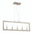 Craftmade 44975-GT Portrait 5 Light Gold Twilight Finish Linear Hanging Chandelier for Kitchen or Foyer with No Bulbs Included