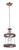 Ashwood Mini Pendant 1  Light  Polished Nickel / Grey Wood