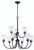 Gwyneth 9 Light Chandelier in Flat Black