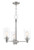 Dardyn Chandelier 3  Light  Brushed Polished Nickel