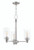 Dardyn Chandelier 3  Light  Brushed Polished Nickel