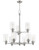 Dardyn Chandelier 9  Light  Brushed Polished Nickel