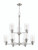 Dardyn Chandelier 9  Light  Brushed Polished Nickel