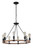 Craftmade 51728-FB Dillon 8 Light Chandelier in Flat Black