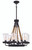 Craftmade 52026-ESP Homestead 6 Light Outdoor Chandelier in Espresso