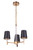 Craftmade 53223-SB Tarryn 3 Light Chandelier in Satin Brass