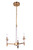 Craftmade 53223-SB Tarryn 3 Light Chandelier in Satin Brass