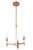 Craftmade 53223-SB Tarryn 3 Light Chandelier in Satin Brass