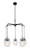 Craftmade 53525-FB Trystan 5 Light Flat Black Finish with Clear Glass Transitional Chandelier for Kitchen/Dining/Foyer, No Bulbs Included