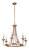 Craftmade 53726-SB Marlowe 6 Light Chandelier in Satin Brass