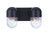 Craftmade 55002-FB Pill 2 Light Vanity in Flat Black