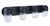 Pill 4 Light Vanity in Flat Black