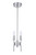 Craftmade 54392-BNK Larrson 2 Light Mini Pendant in Brushed Polished Nickel