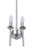 Craftmade 54392-BNK Larrson 2 Light Mini Pendant in Brushed Polished Nickel