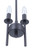 Craftmade 54392-FB Larrson 2 Light Mini Pendant in Flat Black