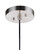 Craftmade P951BNK1 Zuni 1 Light Pendant in Brushed Polished Nickel