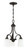 Grace 3 Light Down Chandelier in Espresso