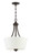 Grace 3 Light Inverted Pendant in Espresso